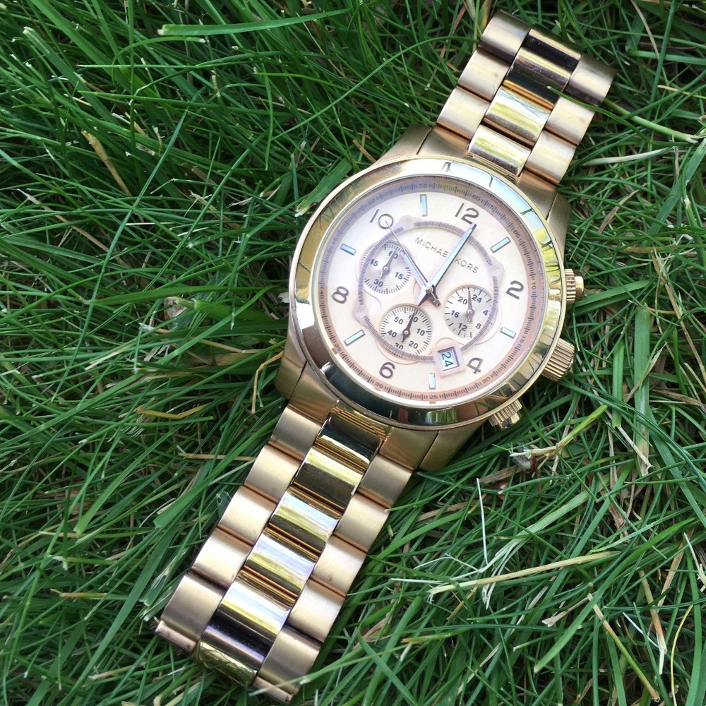 Gold-tone Michael Kors ladies watch